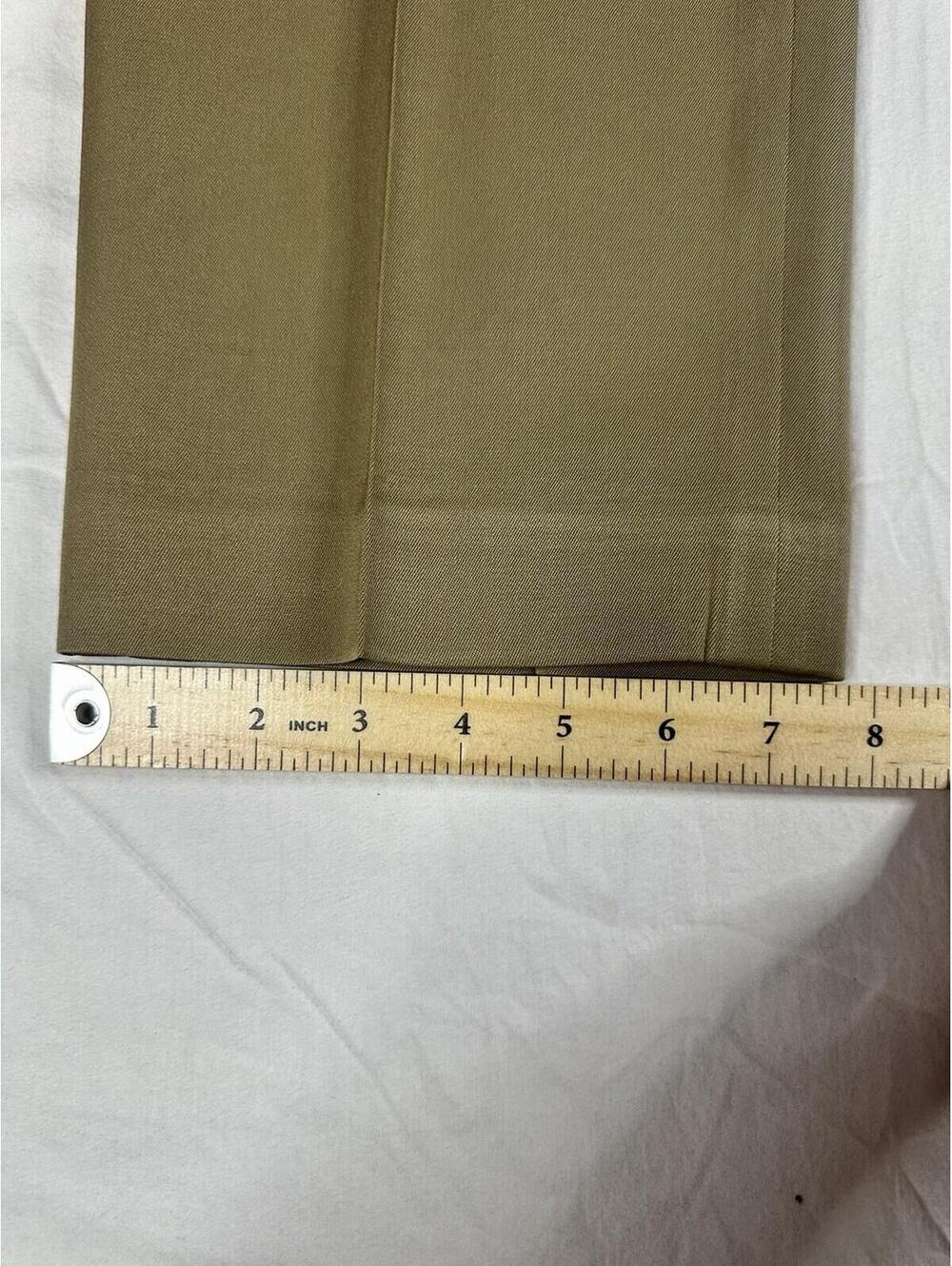 🤎✨Vintage Embassy Row Petites  Pure Wool Pleated Dress Pants Trousers khaki 6P - Picture 10 of 14